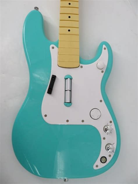 Rock Band 2 Xbox 360 Wireless Fender Precision Bass Seafoam Green Guitar Works Ebay