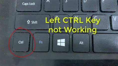 How To Fix Left Ctrl Key Not Working In Windows 10 Youtube
