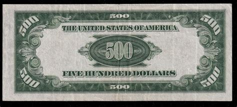 1934a Chicago 500 Five Hundred Dollar Bill Federal Reseve Note 1000 Ebay