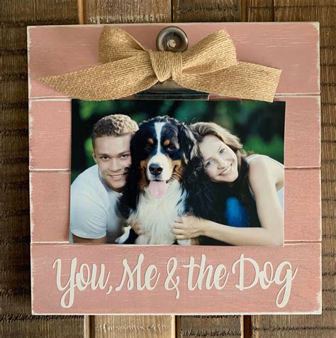 Dog Lover Frame You Me And The Dogs Wood Picture Frame Etsy Wood