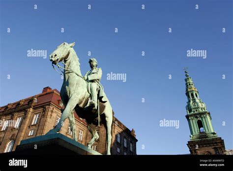 Denmark Copenhagen Christiansborg And King Frederik Vii Equestrian