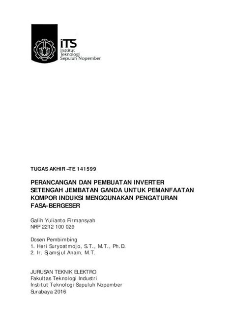 PDF PERANCANGAN DAN PEMBUATAN INVERTER SETENGAH 2020 1 14