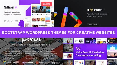Best Bootstrap Wordpress Themes For Creative Websites