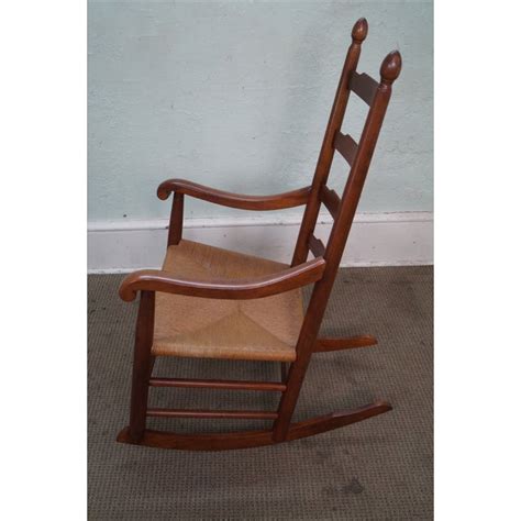Solid Walnut Shaker Style Rocking Chair Chairish