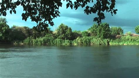 Kafue River At The Confluence With The Zambezi River Youtube