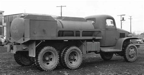 Photo Gmc Cckw 2 12 Ton 6x6 Closed Cab Gasoline Tanker 1940 It Was
