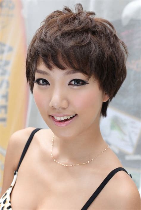 Modern short hairstyles finish of an edgy haircut with feminine softness. Pretty Pin-Curl Pixie Cut