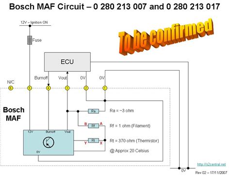 Check the mass air flow sensor wiringharness is connected properly and that there are no broken frayed wires. 33 Bosch Maf Sensor Wiring Diagram - Wiring Diagram List