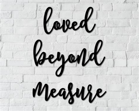 Loved Beyond Measure Sign Nursery Decor Baby Shower T Etsy