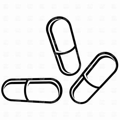Pill Pills Clipart Bottle Tablet Clip Medicine