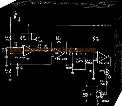 Simple Sound Activated Tape Switch Circuit Diagram Electronic Circuit