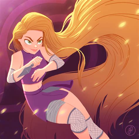 Disney | Naruto Fanart - Rapunzel as Ino Yamanaka on Behance