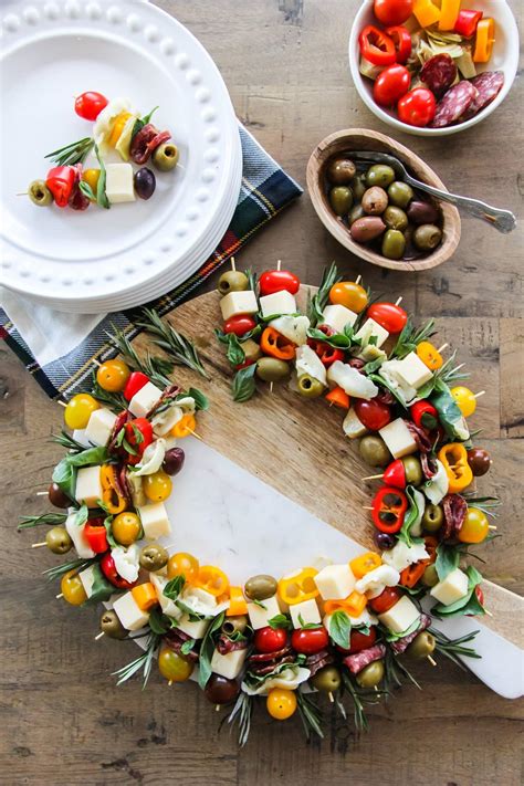 Christmas Antipasto Wreath Appetizer A Pretty Life In The Suburbs