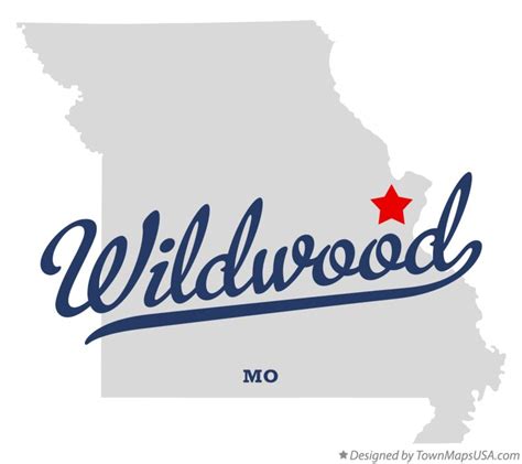 Map Of Wildwood Mo Missouri