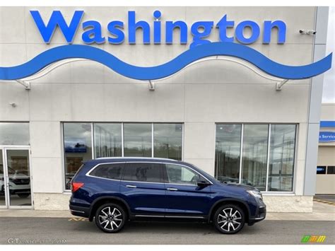 2020 Obsidian Blue Pearl Honda Pilot Elite Awd 136631045 Photo 9