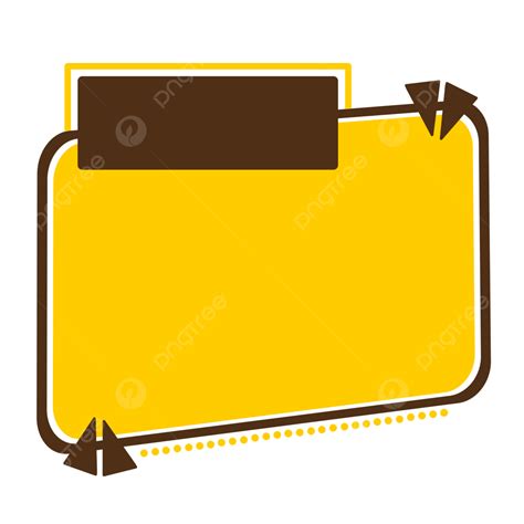 Brown Text Box Png Picture Abstract Yellow Brown Text Banner Box Text
