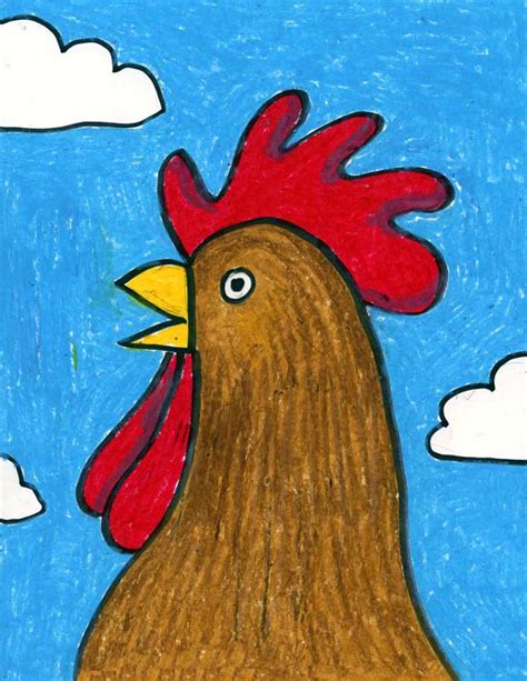 * super simple draw (from super simple tv channel), which is made for kids who are just discovering their inner artist. How to Draw a Rooster Head - Art Projects for Kids