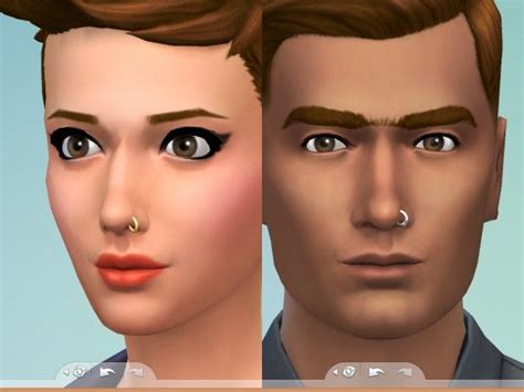 Mod The Sims Nose Ring By Snaitf • Sims 4 Downloads Sims 4 Sims