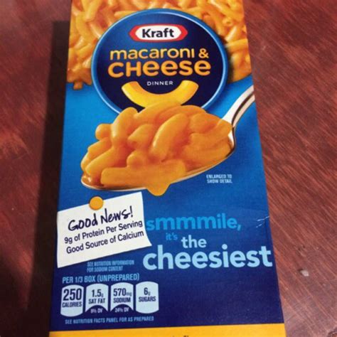 Kraft Macaroni And Cheese Nutritional Info Blog Dandk