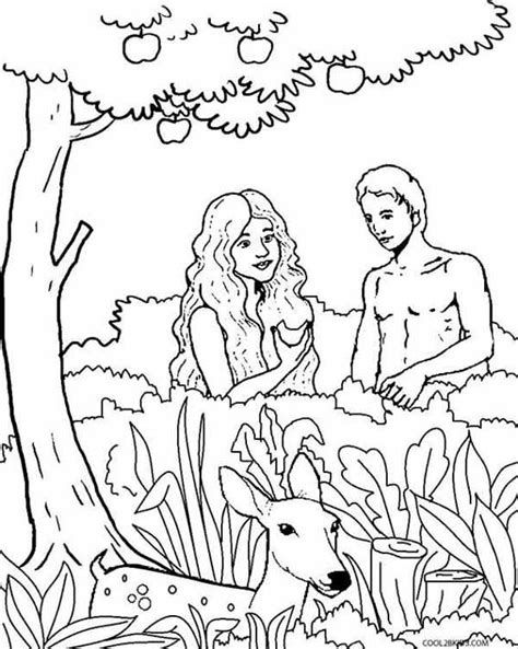 Https://tommynaija.com/coloring Page/adam Eve Tree Coloring Pages