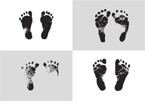 Baby Footprints Vector Image