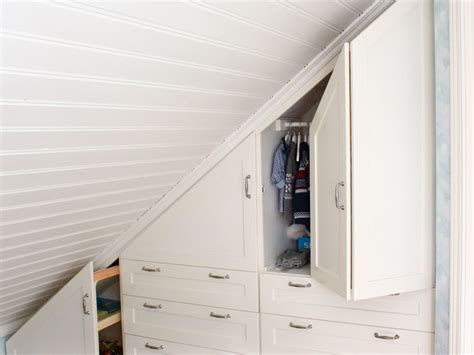 Even for when the wardrobe is hardly enough space? Smart wardrobe solution for nursery with sloping ceiling ...