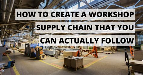 How To Create A Workshop Supply Chain Multimax Direct