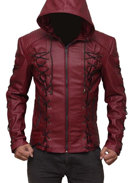 Arsenal Red Jacket Leather Jacket With Hood Faux Leather Jackets