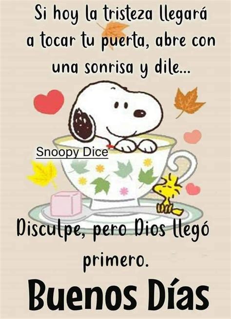 El 🇩🇪 On Twitter Good Morning In Spanish Snoopy Quotes Good Morning