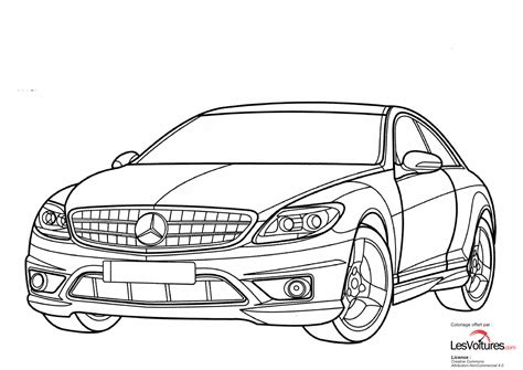 Coloriez en ligne les meilleurs coloriages & dessins voiture de course. Mercedes-CL-Class-coloriage-voiture | Les Voitures