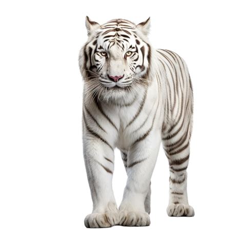큰 백호 앞 하얀색 호랑이 동물 Png 일러스트 및 Psd 이미지 무료 다운로드 Pngtree