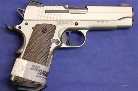 Sig Sauer 1911 Compact Nickel 45 A For Sale At