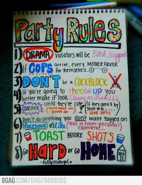 Party Rules For A Fun And Memorable Event