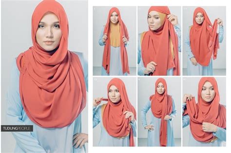 round faces hijab style step by step without cap