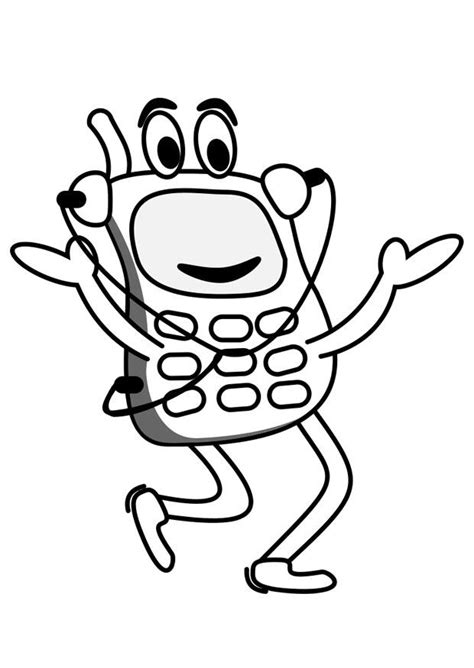 Coloring Page mobile phone - free printable coloring pages - Img 19794