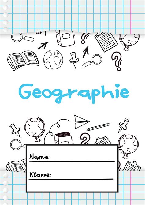 6 Deckblätter Für Geographie Zum Ausdrucken Wunderbuntde