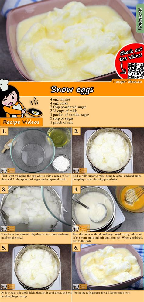 This recipe collection is full of dessert ideas, from easy puddings to dinner party desserts to impress, and includes dishes such as chocolate fondants, tarts, meringues, trifles, crumbles and more. Snow eggs | Recept ekkor: 2020 | Főzési receptek ...