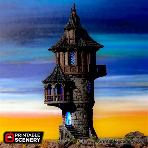 Wizard Tower Printable Scenery