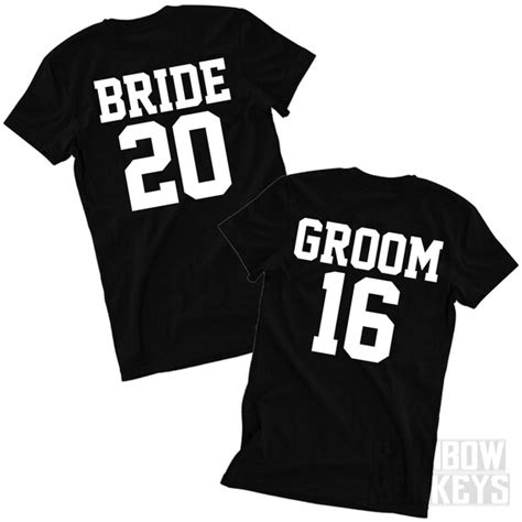 Bride And Groom Custom Couples T Shirts Matching By Rmonkeys