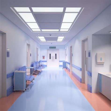 3d Model Hospital Hallway 2 Fotos De Corredor Hospitais Montagem De