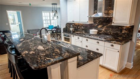 Titanium Black Granite Kitchen Countertops
