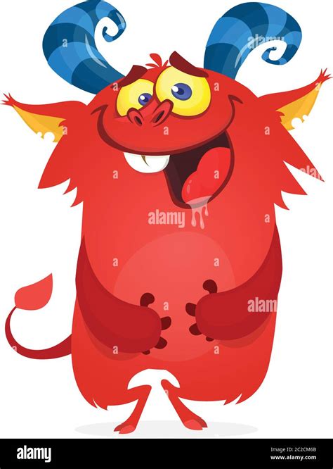 Talking Cartoon Funny Monster Clipart Illustration Stock Vector Image