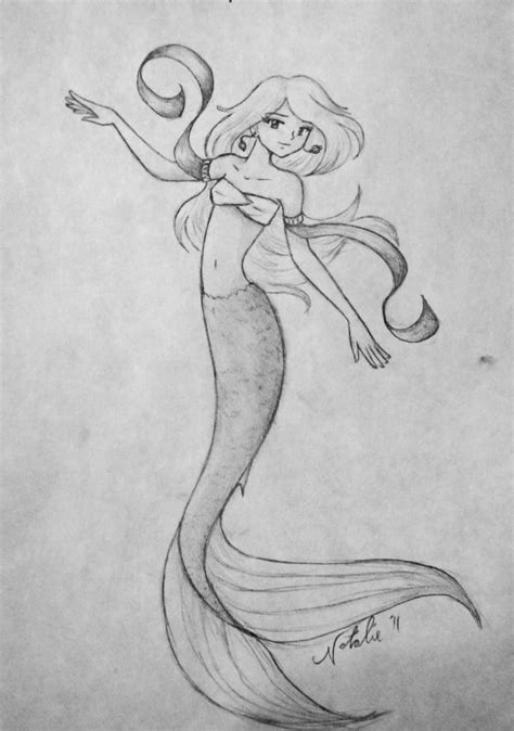 Best Easy Pencil Sketchof Mermaid Pencil Drawing Fairies Pencil Sketch