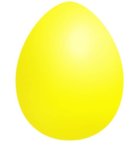 Plain Yellow Easter Egg Png Free Download Png Mart