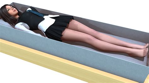 School Uniform Girl In Casket 2 By Gwwgww On Deviantart