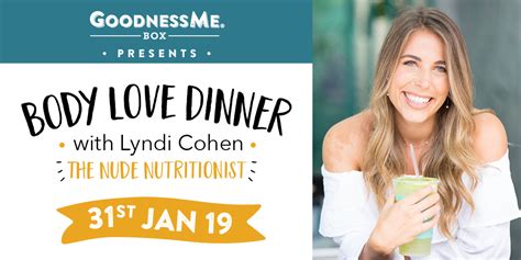 Body Love Dinner With The Nude Nutritionist Bondi Beach 31st Of