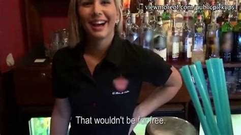 Hot Barmaid Gets Laid In Public Porn Videos