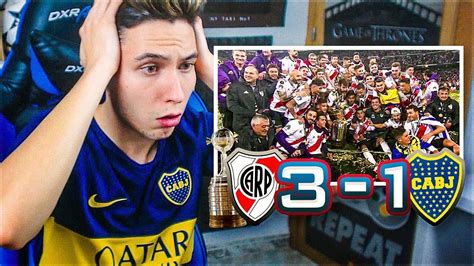 Reacciones De Un Hincha River Plate Vs Boca Juniors 3 1 Final