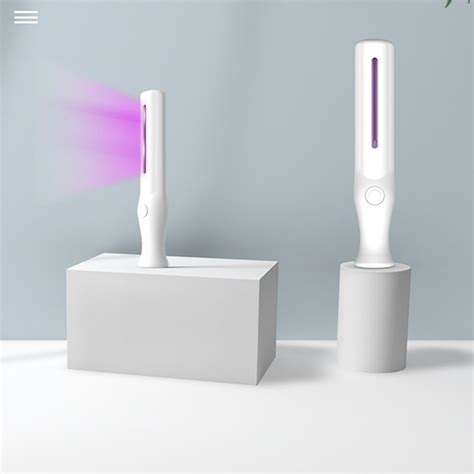 You don't see any fluorescence because the frequency of red light is too low to make these higher energy. UV Light Sanitizer - UV Sterilizer Lamp - Balma Home