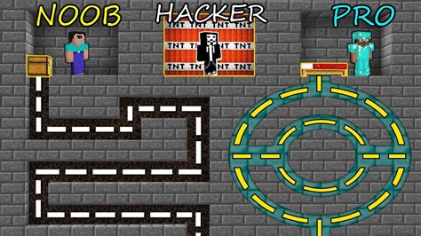 Minecraft Battle Noob Vs Pro Vs Hacker Escape In Prison Maze In